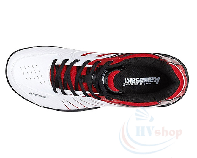 Giày cầu lông Kawasaki K063 trắng đỏ - Góc trên