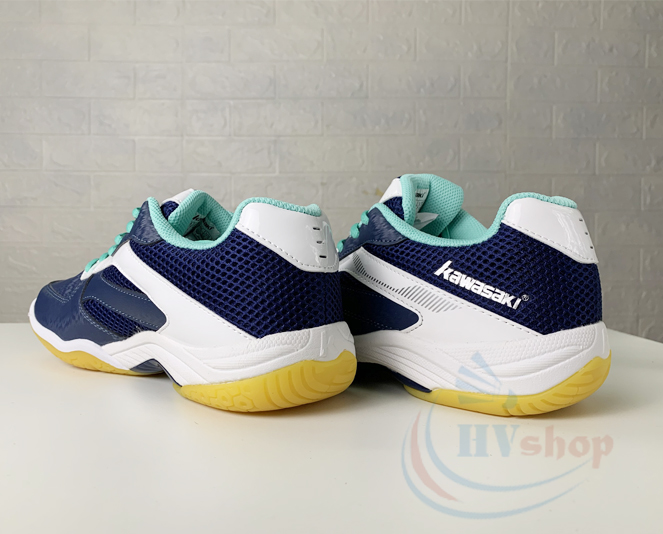 Giày cầu lông Kawasaki K086 xanh trắng