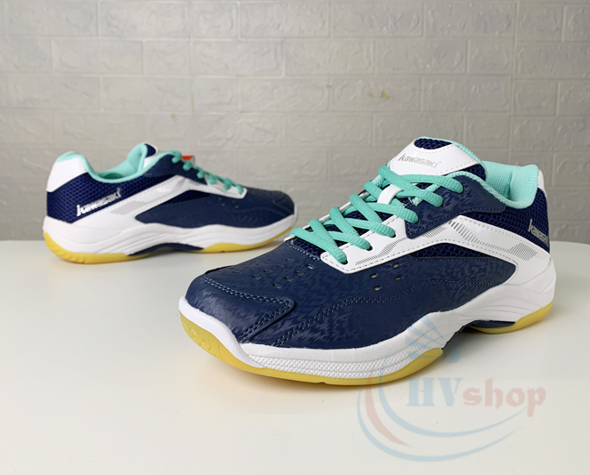Giày cầu lông Kawasaki K086 xanh trắng