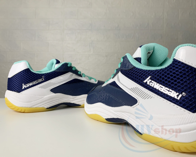 Giày cầu lông Kawasaki K086 xanh trắng
