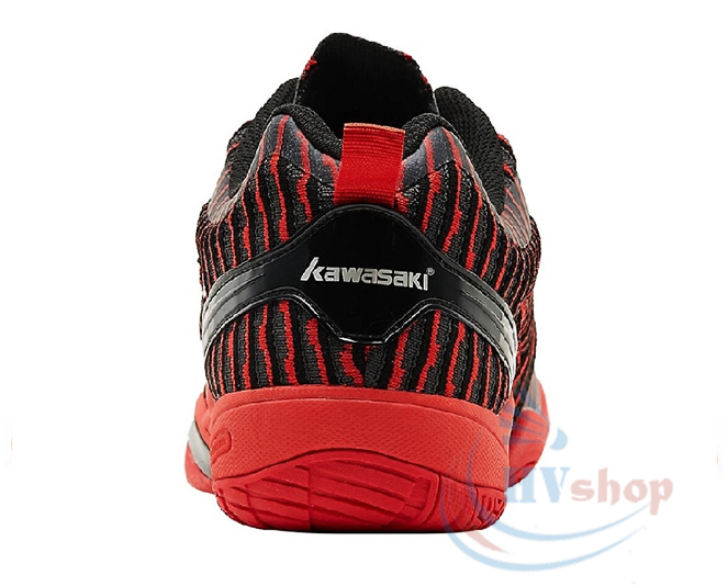 Giày cầu lông Kawasaki K525 đỏ - Gót giày