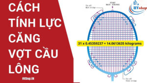 lực căng vợt cầu lông, cách tính độ căng của vợt cầu lông, lực căng của vợt cầu lông, tính lực căng dây lớp 10, cách tính cân vợt cầu lông