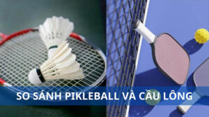 Pickleball và cầu lông