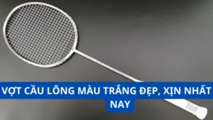 Vợt cầu lông màu trắng
