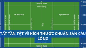 Tất tần tật về kích thước chuẩn sân cầu lông
