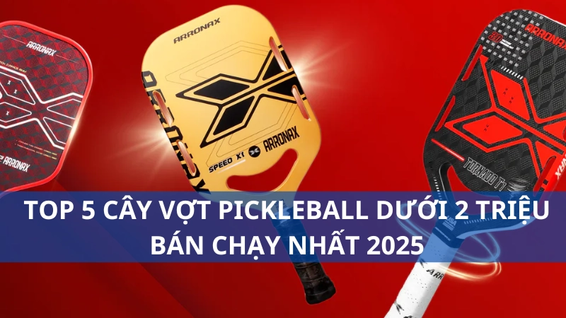 Top 5 cây vợt pickleball dưới 2 triệu bán chạy nhất 2025